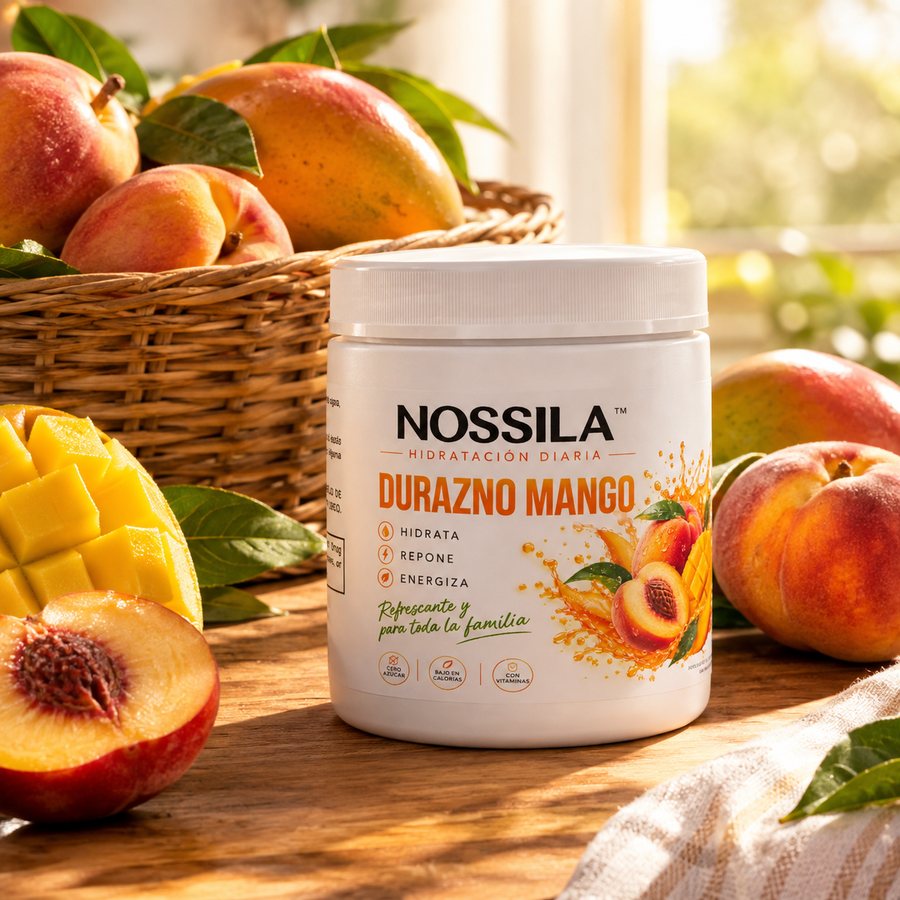 NOSSILA Durazno Mango con duraznos y mango fresco